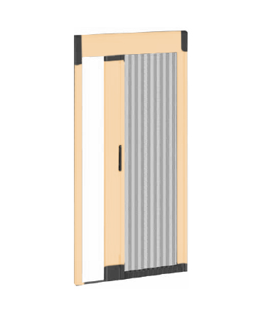 Mosquitera Plisada 40 Puerta Color Ral 1015