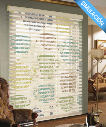 Veneciana enrollable textil personalizada - Diseño Cocina Veneciana enrollable textil personalizada - Diseño Cocina 1